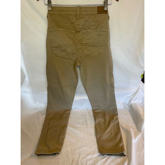 American Eagle-High Wasted Jeggings-Khaki-Womens size 6 Short - Picture 5 of 5